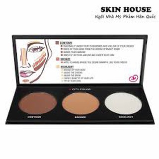 Phấn tạo khối sáng tối 3 ô City Color Contour Palette