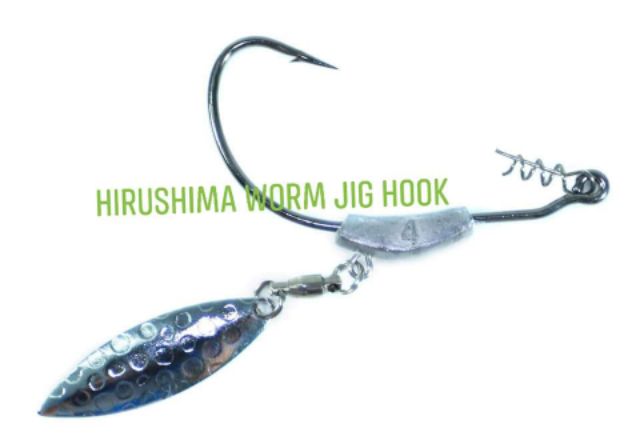 (3 Lưỡi) Lưỡi mồi mềm thìa chiếc lá Hirushima Jig Head