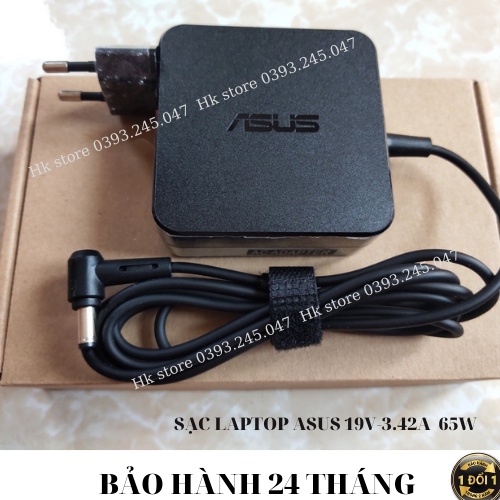 Sạc Laptop Asus 19V-3.42A/4.7A Vuông Asus K42 K52 K53 X451 X550 X450 X454L X554 X401 X402 K40 K50