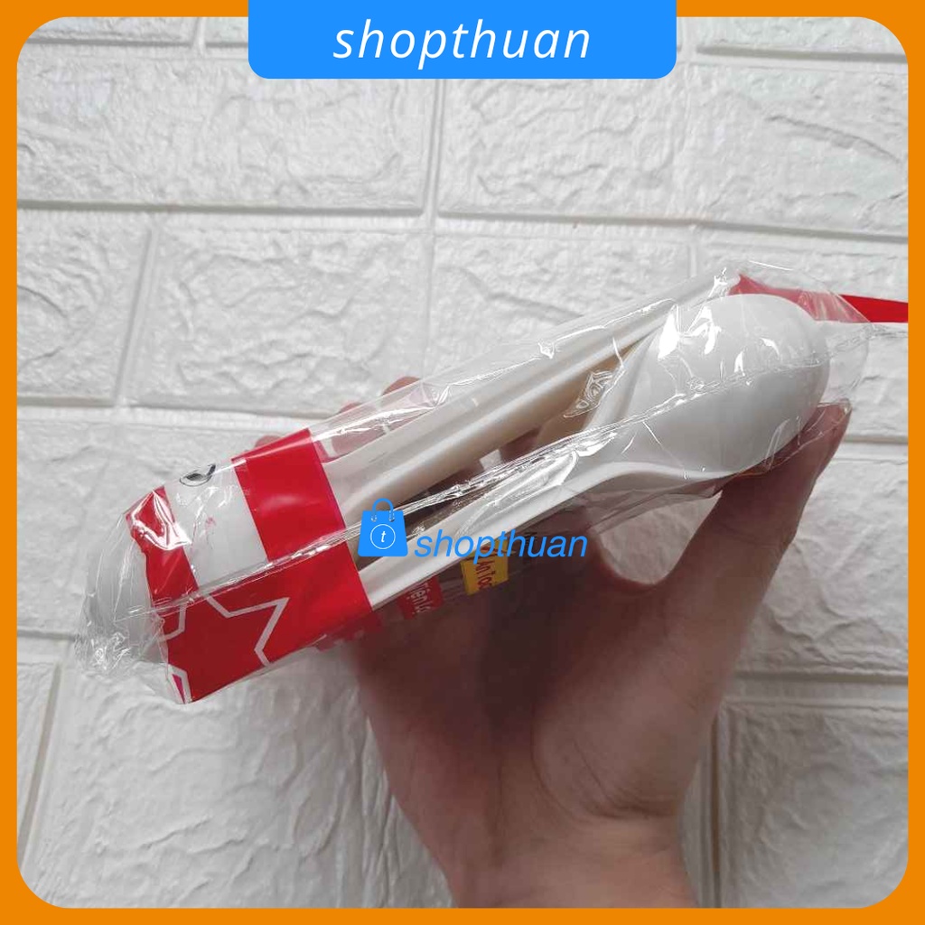 Muỗng nhựa cao cấp Gia Tường 100 cái/ túi màu trắng, dùng 1 lần, size 35 x 150 mm