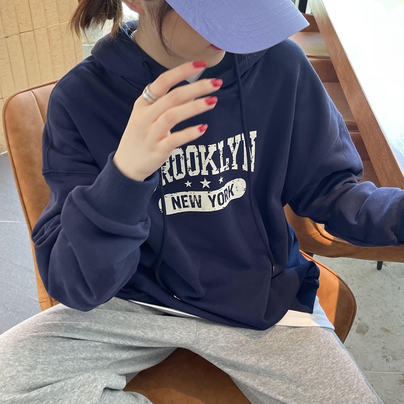 NRVP Áo Hoodie Dáng Rộng Thời Trang Hàn Quốc 2022 Dành Cho Nữ