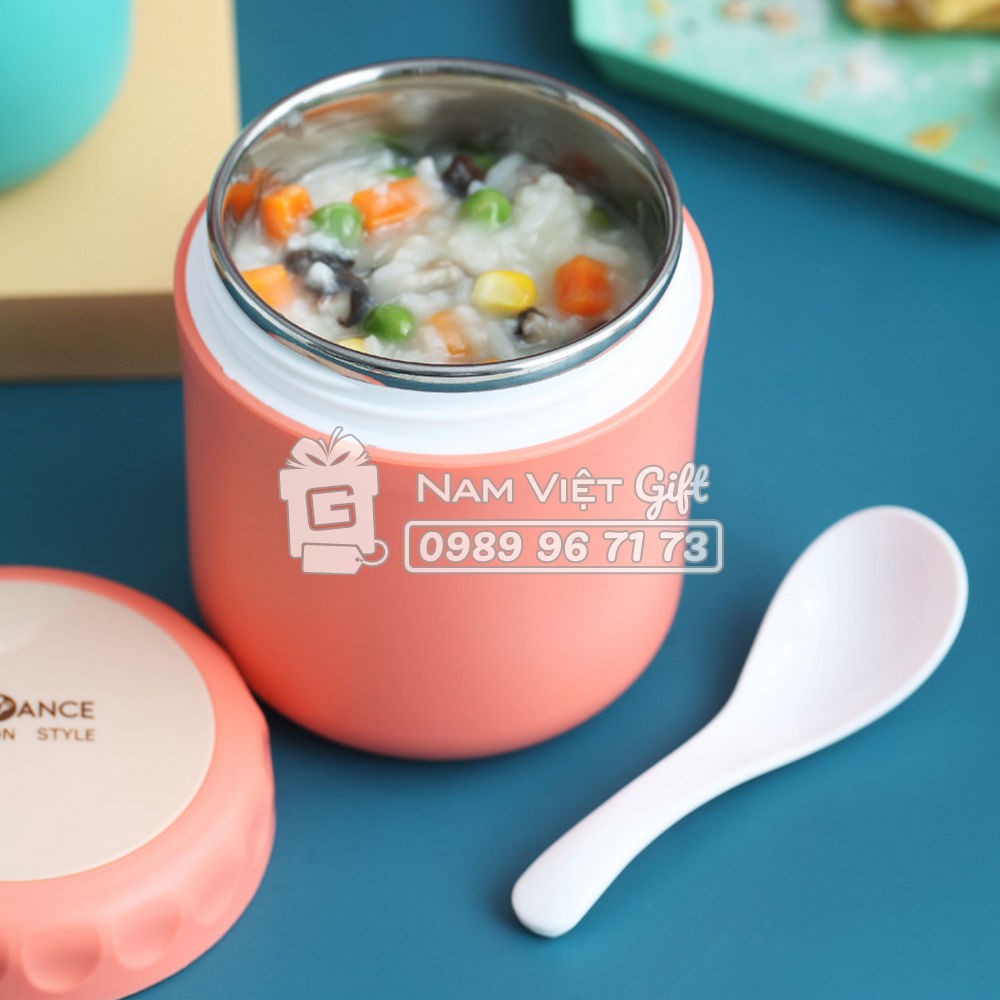 Cốc Giữ Nhiệt INOX 304 Đựng Soup Cháo 430ml