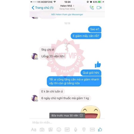 Giảm Cân Diet Vip Dạng viên chính hãng