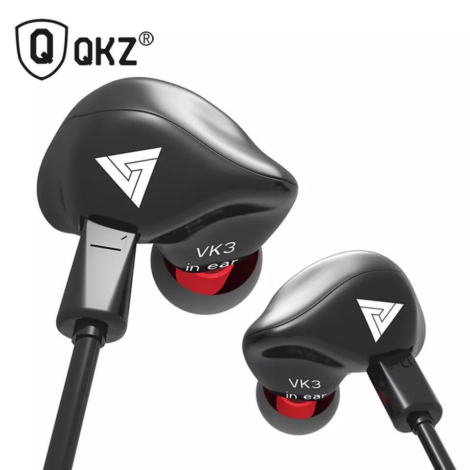 QKZ VK3 In-Ear Earphones Special Edition Headset Clear Bass Earphone With Mic Metal Heavy Bass auriculares audifonos