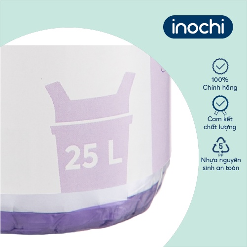 Túi rác tiện dụng Inochi - Soji 25L x 28 túi (Size M) Hương Lavender(có quai cầm)