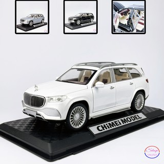 Xe mô hình sắt Mercedes Maybach GLS600 TẶNG KÈM BIỂN SỐ tỉ lệ 1:24 CHIMEI