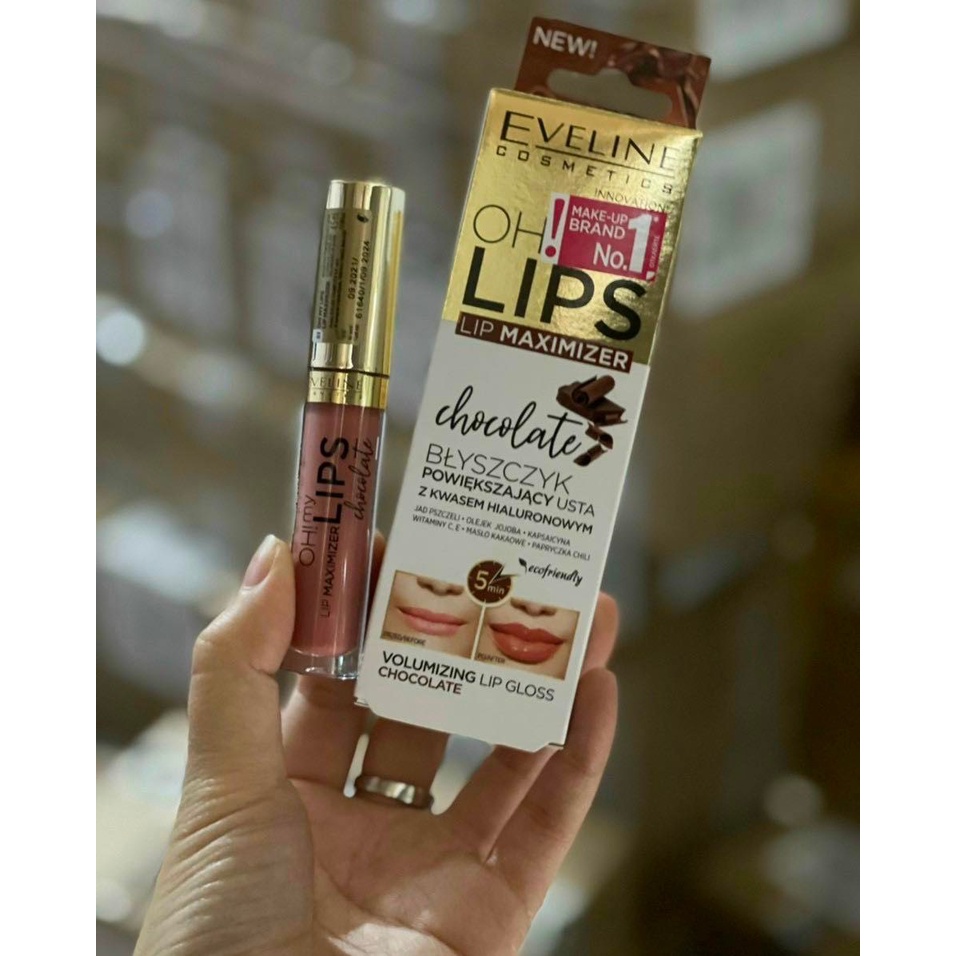 Son bóng Eveline Lip Maximizer &quot; Oh ! My lips &quot; làm đầy môi giúp môi căng mọng