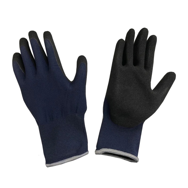 Daiso Giăng Tay Cao Su 10.5X2X21.5Cm (Cái) Foamed Latex Palm Coated Gloves S Size