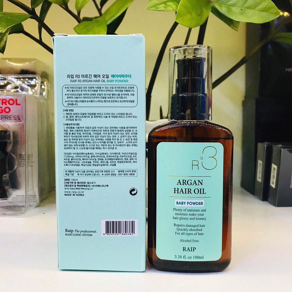 Tinh dầu dưỡng tóc Lilip R3 Argan Hair Oil Baby Powder 100ml