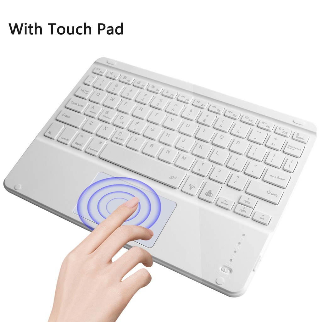 Bàn Phím Bluetooth Không Dây Siêu Mỏng Có Thể Sạc Lại