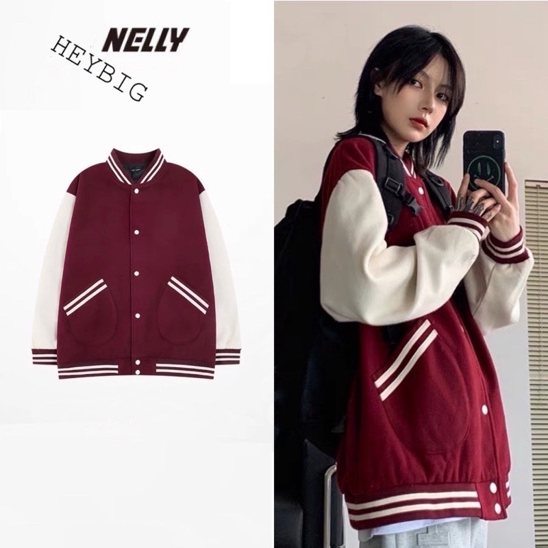 Nelly Heybig Form Rộng Hai Lớp Thời Trang Cho Nam Và Nữ 59