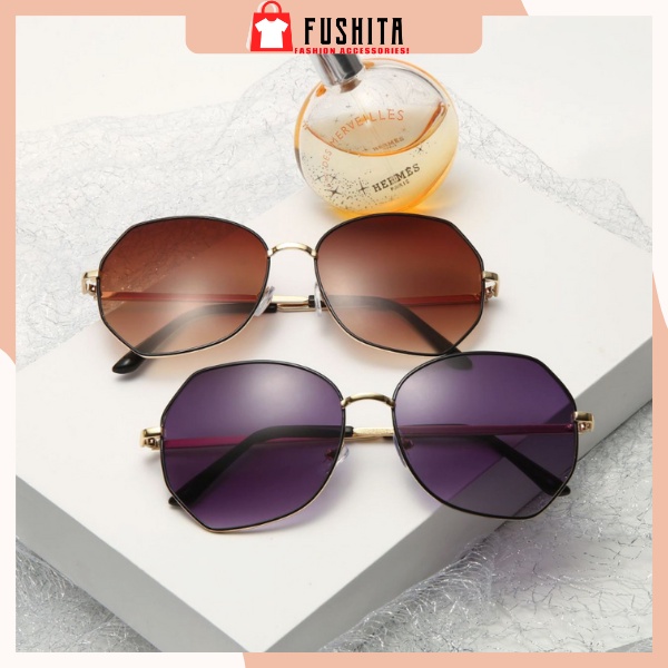 Kính râm nữ Hàn Quốc chống tia UV400 phân cực kiểu dáng thời trang khung gọng hợp kim thép