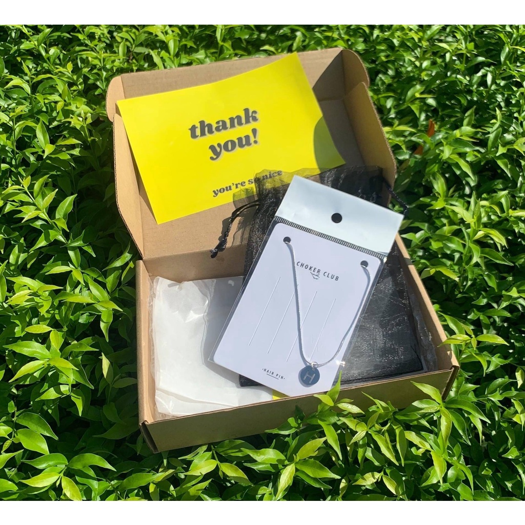 Nhắn tin chọn chữ trước khi đặt] Dây chuyền basic mặt chữ N01 Choker Club