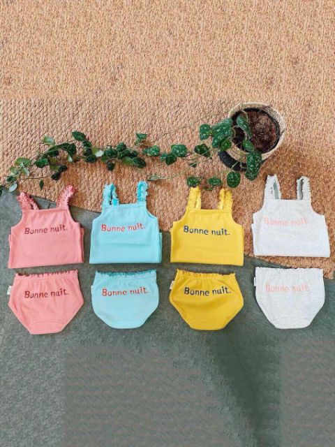 Bộ chíp hai dây bé gái mẫu chữ cho bé iu
