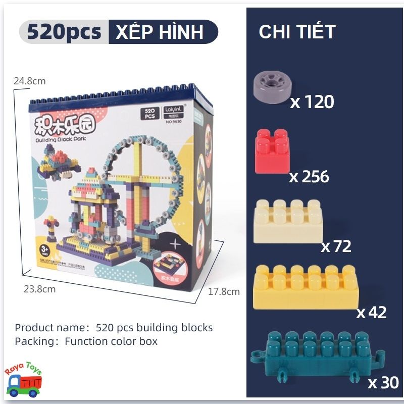 Bộ đồ chơi xếp hình lắp ghép lego duplo robot xe cho bé trai bé gái phát triển trí tuệ thông minh, quà tặng sinh nhật