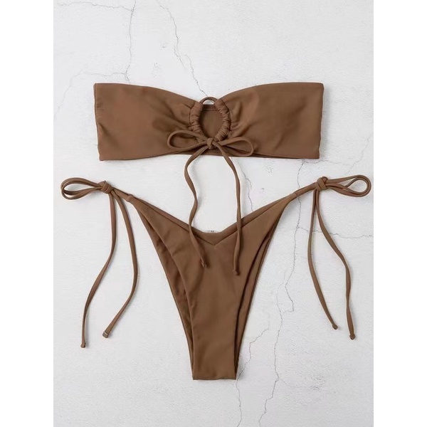Bộ Đồ Bơi Bikini Hai Mảnh Có Miếng Đệm Nâng Ngực 2022 Thời Trang Quyến Rũ Cho Nữ