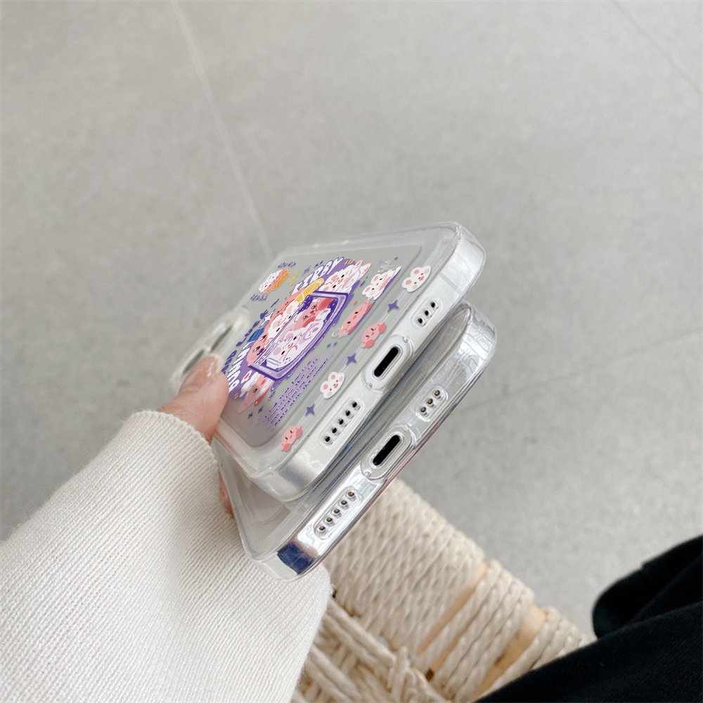 Ốp Điện Thoại Chống Sốc Chống Rơi Họa Tiết Kirby Cho iPhone 11 13 12 X XS Pro Max XR 12 13