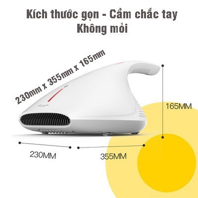 Máy Hút Bụi Cầm Tay Gia Đình Deerma CM800 Diệt Khuẩn Bằng Tia UV Công Suất 450W,Bộ Lọc Hepa,Hút Sạch Bụi Mịn