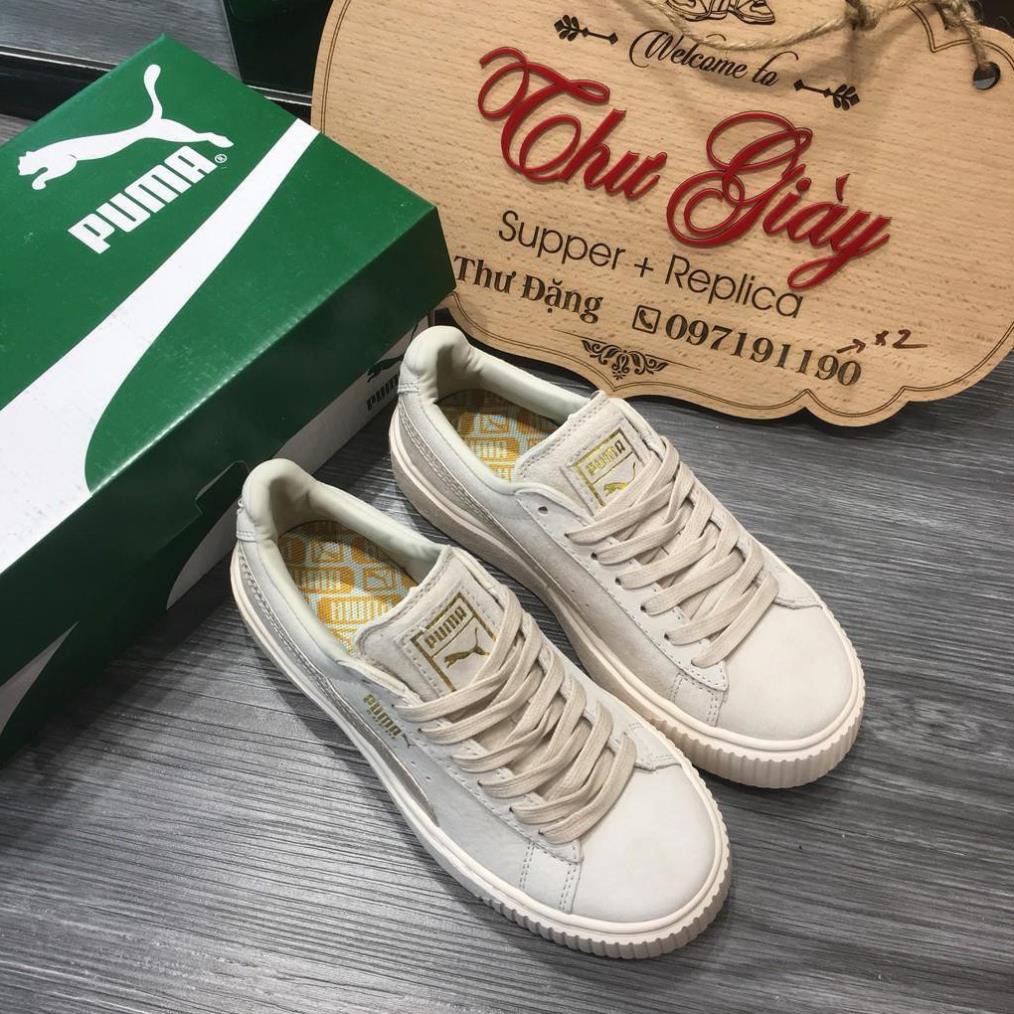 [𝗕𝗮́𝗻 𝗹𝗼̂̃ 𝘃𝗼̂́𝗻] Giày thể thao,Giày sneaker,Giày 𝐏𝐮𝐦𝐚 kem da lộn [ BẢN TRUNG ]
