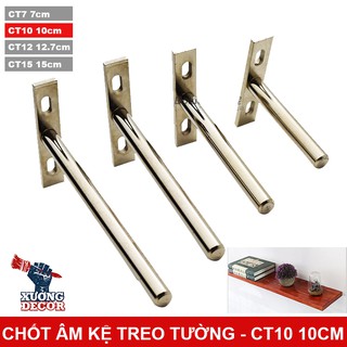 Chốt T đỡ kệ, tủ âm tường 10cm bộ 2 cái CT10 Hàng Cao Cấp