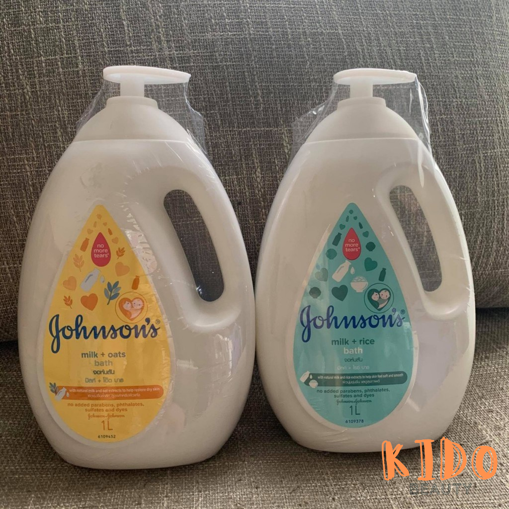 Sữa tắm em bé JOHNSON 'S Baby chiết xuất yến mạch và sữa | sữa gạo (Chai 1000ml / 200ml)