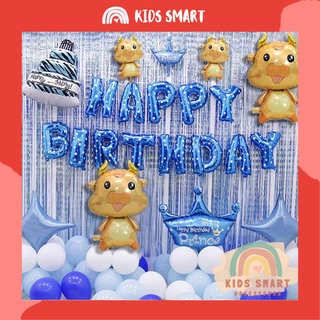 Set Trang Trí Sinh Nhật Cho Bé Trai Tuổi Trâu❤️XẢ KHO❤️ComBo Trang Trí Sinh Nhật, Tiệc Thôi Nôi, Đầy Tháng Siêu Đẹp