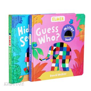 Exquisite Pop-up Book Board Book Bedtime Stories – Elephant Elmer Hide Seek
