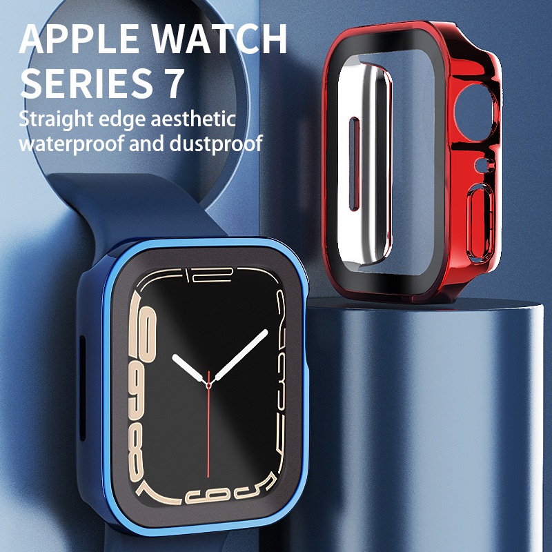 Ốp Kính Cường Lực Cho Đồng Hồ Thông Minh AW IWatch VS Dây Cao Su Series 7/6/5/SE/4/3/2/1 Size 38-40-41-42-44-45mm