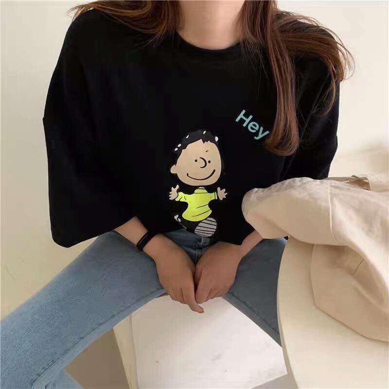 Áo thun tay lỡ form rộng - phông nam nữ cotton oversize - T shirt Hey - 2N Unisex