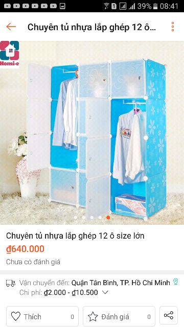 Tủ nhựa ghép mẫu Trắng xanh 15 ô các kiểu sâu 47cm