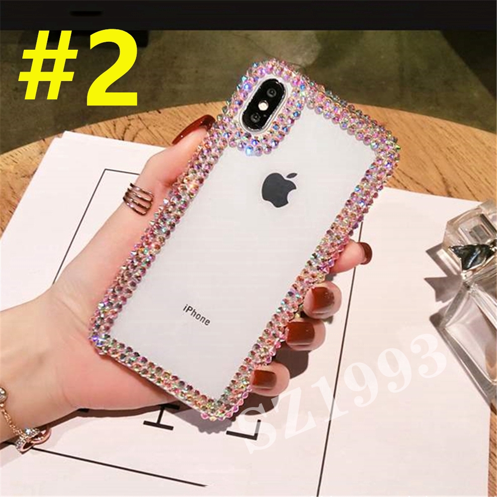 Ốp điện thoại TPU trong suốt đính đá thời trang IPHONE X XS XR XSMAX 8 7 6 6S PLUS 5 5SE 5S