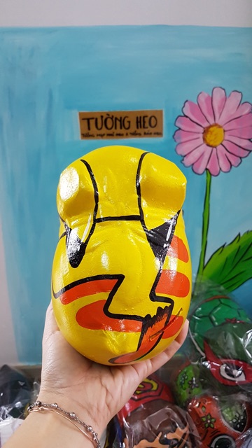 Heo đất handmade - pikachu
