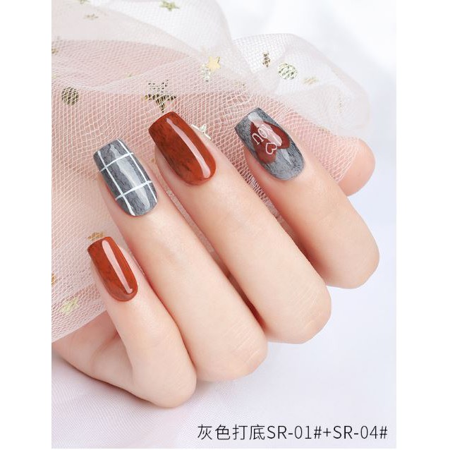 Sơn gel AS set 6 màu sơn lông SR
