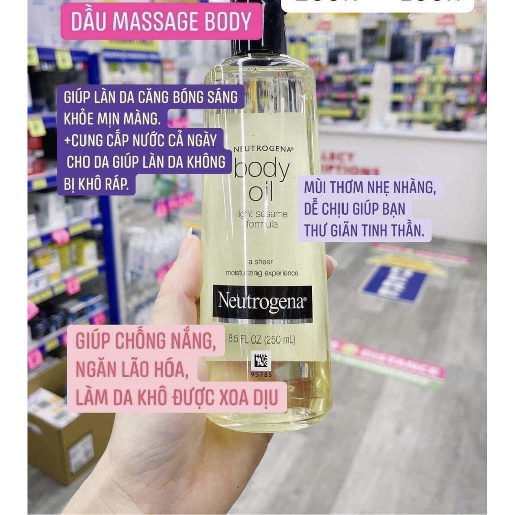 Neutrogena body oil 250ml date 06.23 | BigBuy360 - bigbuy360.vn