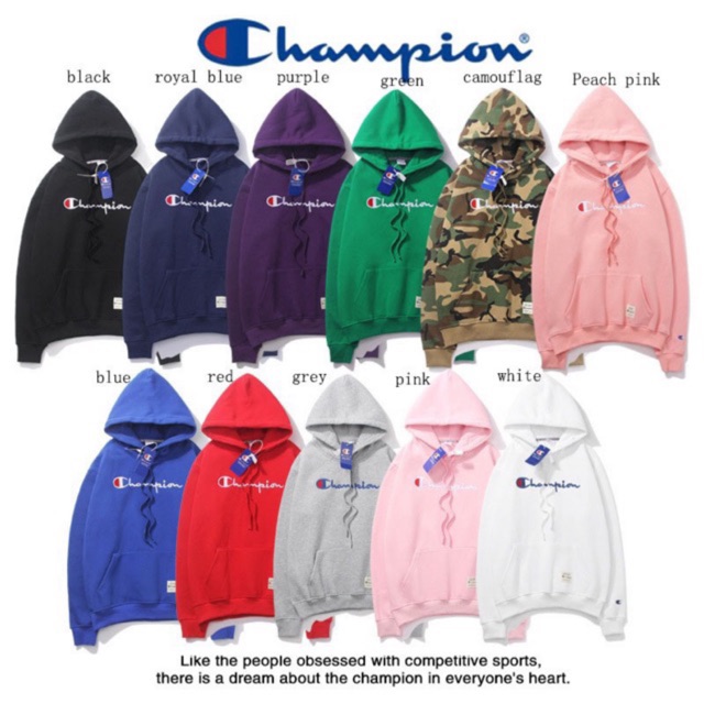 -Áo Hoodie Champion, Áo Champion Full Tag Túi Như Real 4.0