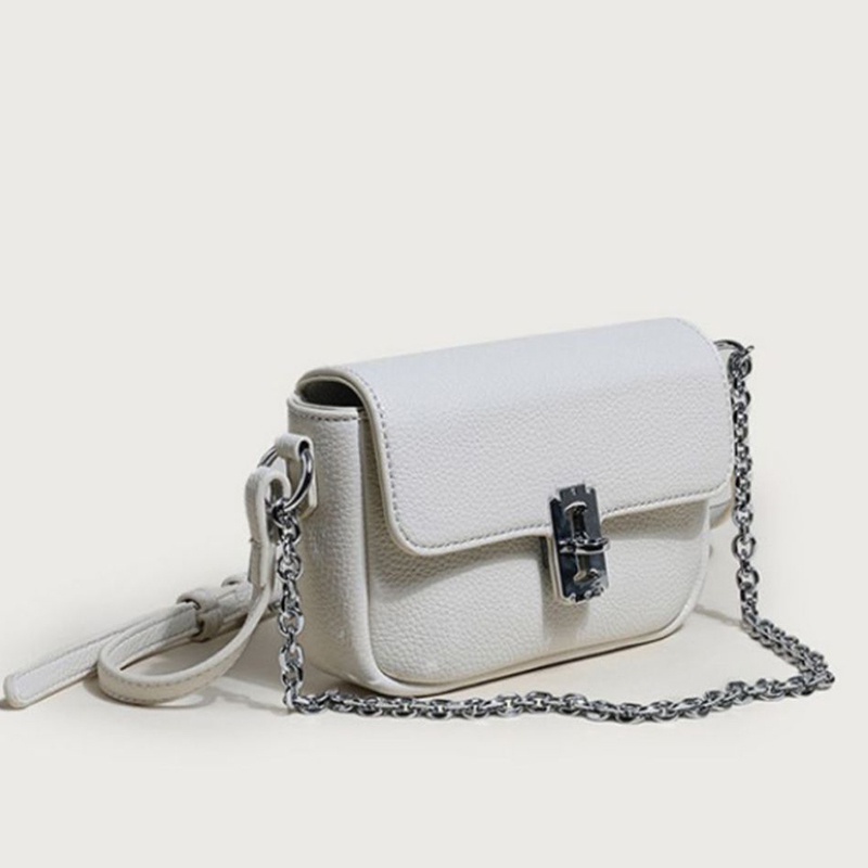 Túi đeo vai IELGY dạng vuông nhỏ phối dây đeo mắt xích thời trang cho nữ