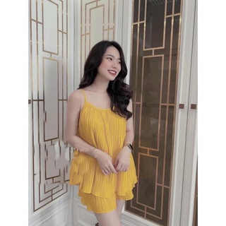 Set bộ dập li 2 dây chất đũi lụa mềm mát sang xịn mịn