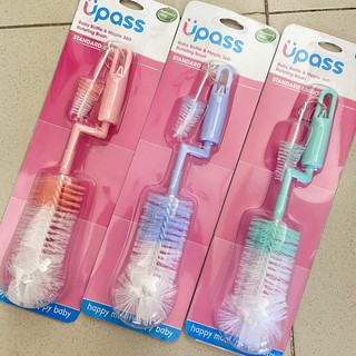 Bộ cọ rửa bình sữa, núm ti không bpa upass up7004