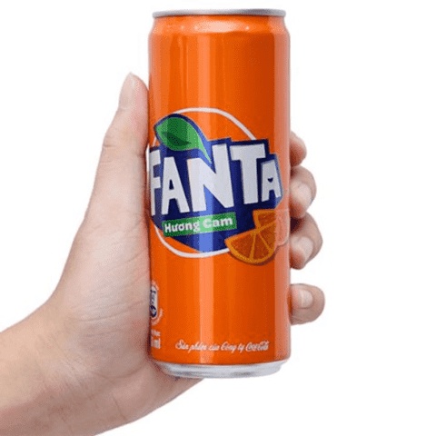 Lốc 6 Lon Nước Giải Khát Có Gas Fanta Cam Lon 320ml