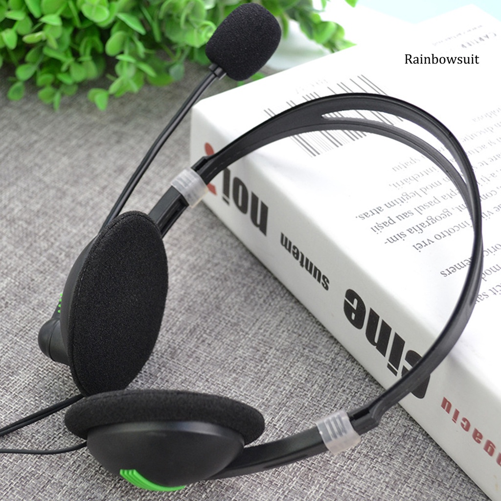 RB- 440 Wired 3.5mm Plug Headphone Stereo Noise Reduction Headset with Mic for PC