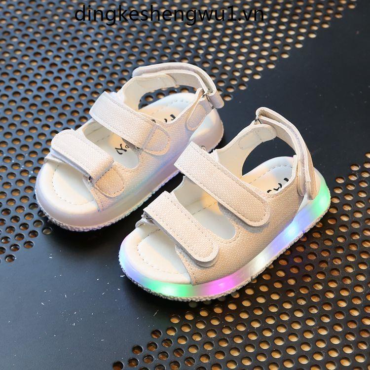 Giày Sandal Có Đèn Thời Trang Mùa Hè Cho Bé 0-1 - 2-3 - 5 6-9 Tháng 8-7 Tuổi