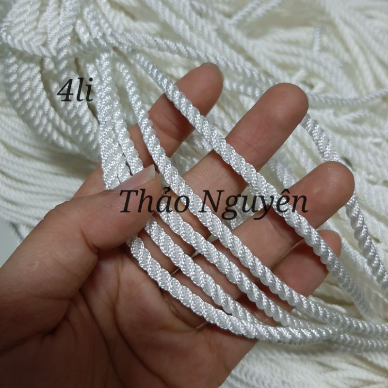 Dây thả diều, dây xà tích , dây dù đan lưới. Nhiều kích thước 1mm đến 5mm