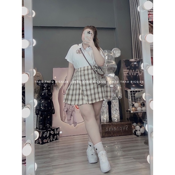 SET ÁO POLO GẤU THÊU + CV KATE - MÚP BIGSIZE 60-100KG