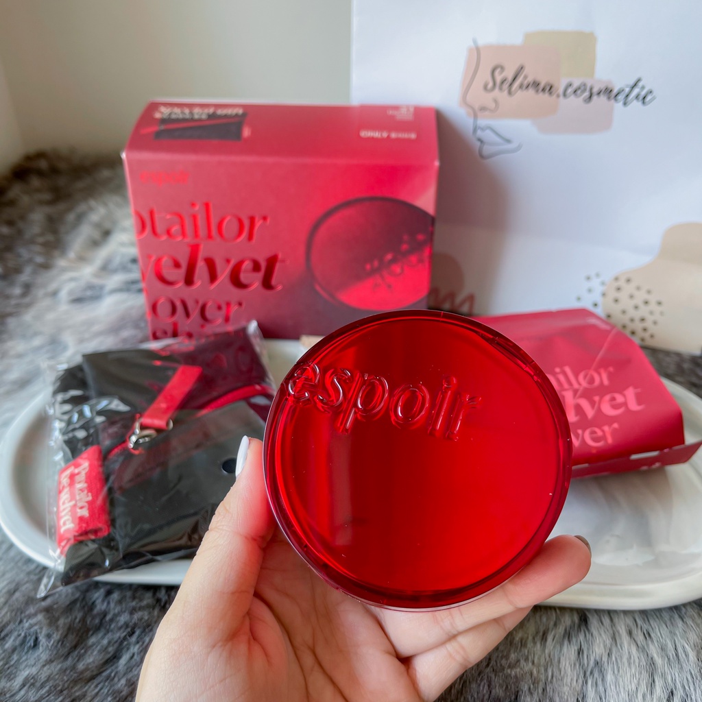 Set Phấn Nước Espoir Protailor Be Velvet Cover Cushion Limited edition kèm túi