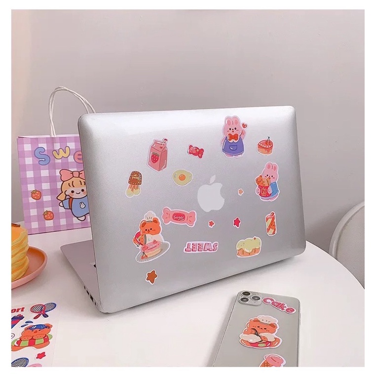 Sticker dán hình - dán ốp lưng, dán bình nước, dán nón bảo hiểm phụ kiện trang trí xinh xinh