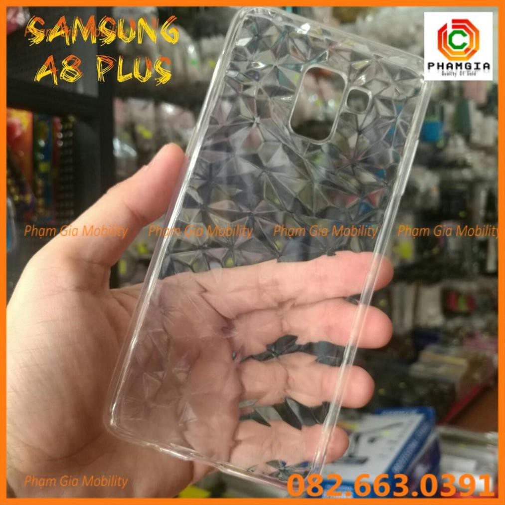 Ốp Lưng Samsung A8 Plus Dẻo Trong Suốt Cao Cấp