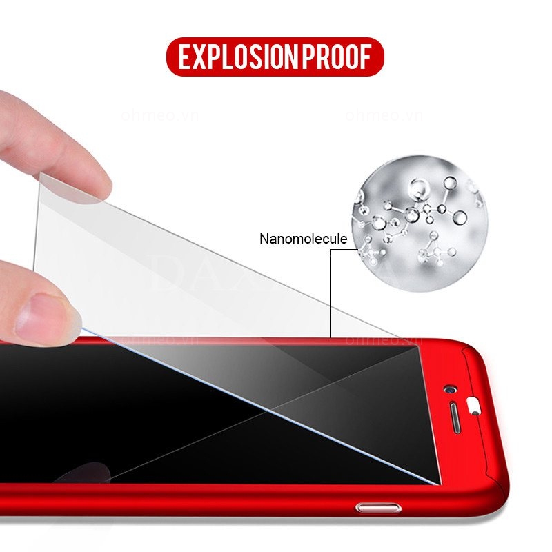 Ốp Lưng Kèm Kính Cường Lực Cho Vivo Y17,Y15,Y12,Y12I,Y12S,Y19,Y20,Y20I,Y30,Y50 360