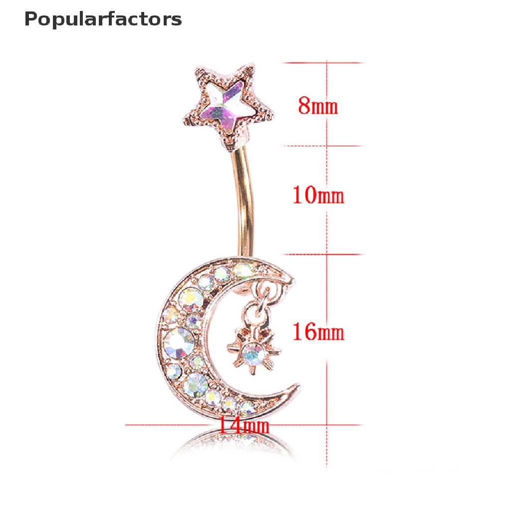 Khuyên Rốn Hình Mặt Trăng Dễ Thương