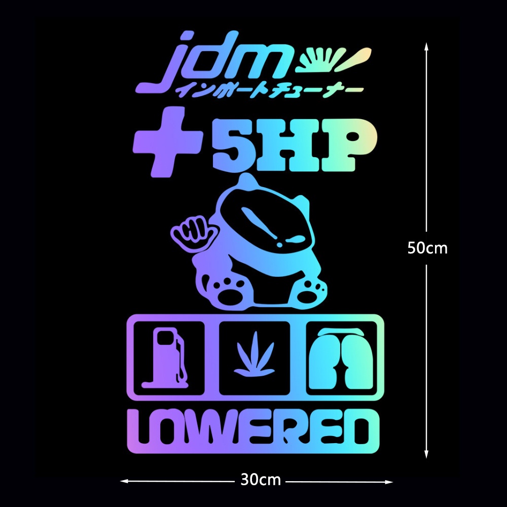 Miếng Dán Phản Quang Trang Trí Kính Chắn Gió Xe Hơi Kiểu Nhật Bản