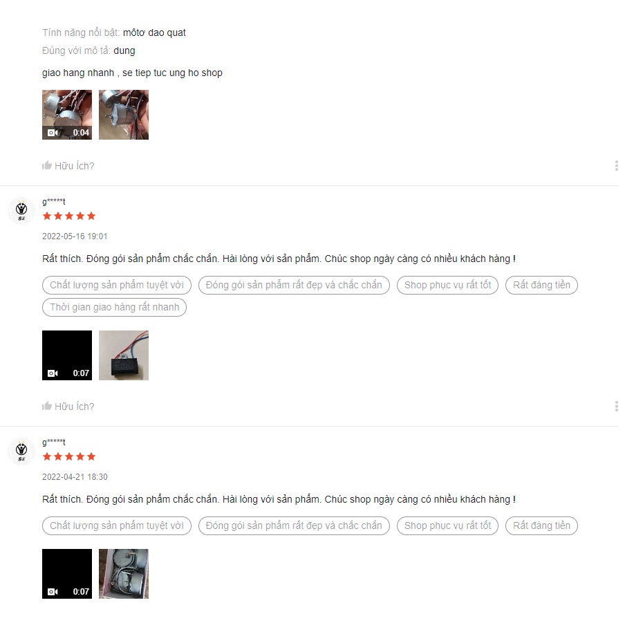 TRỤC QUẠT, CỐT QUẠT SENKO